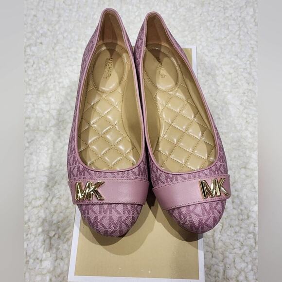 Michael Kors Jilly ballet flats in royal pink logo size 9.5 new!!! - Picture 7 of 13